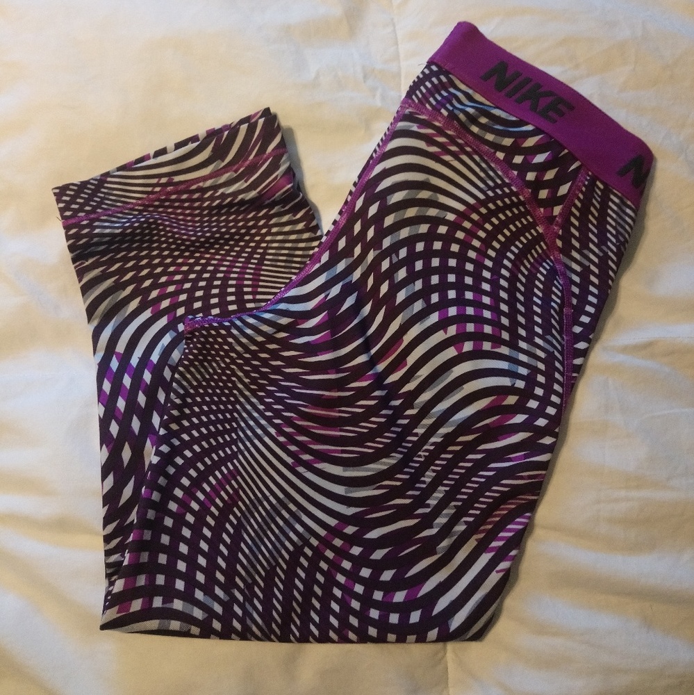 Patterned Nike Crops